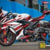 Decal Stiker Suzuki GSX-R150 RED SPEEDMASTER WHITE